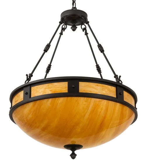 2nd Avenue Capella 05.0781.28.AS.3SATBLKWI Pendant Light - Satin Black Wrought Iron