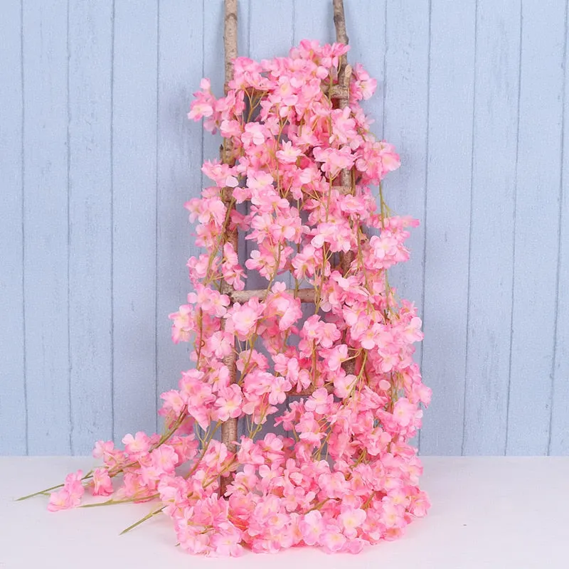 5 Petals Orchid Fake Flower Party Decoration Simulation Artificial Flower Wedding Christmas Garden Wall Hanging Basket Flower