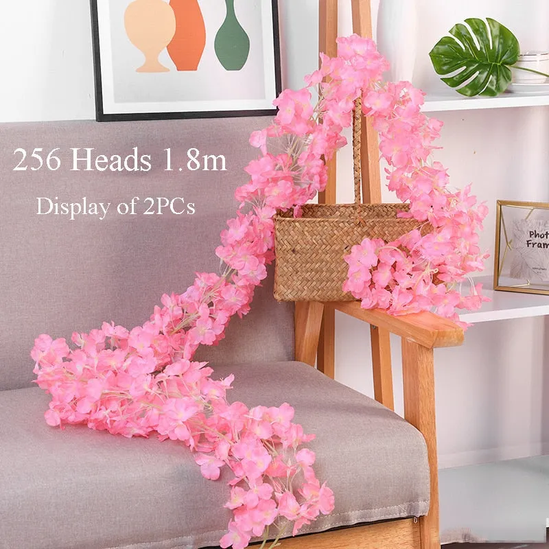 5 Petals Orchid Fake Flower Party Decoration Simulation Artificial Flower Wedding Christmas Garden Wall Hanging Basket Flower