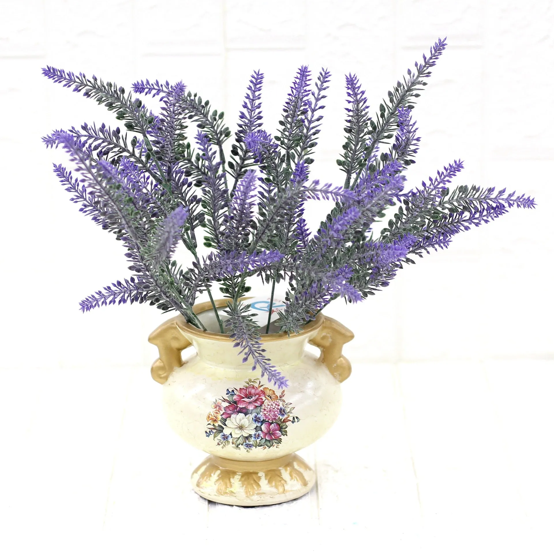 5PCS Artificial Flower Lavender Plastic Flowers Photography Props Dried Flower  Fake Flower