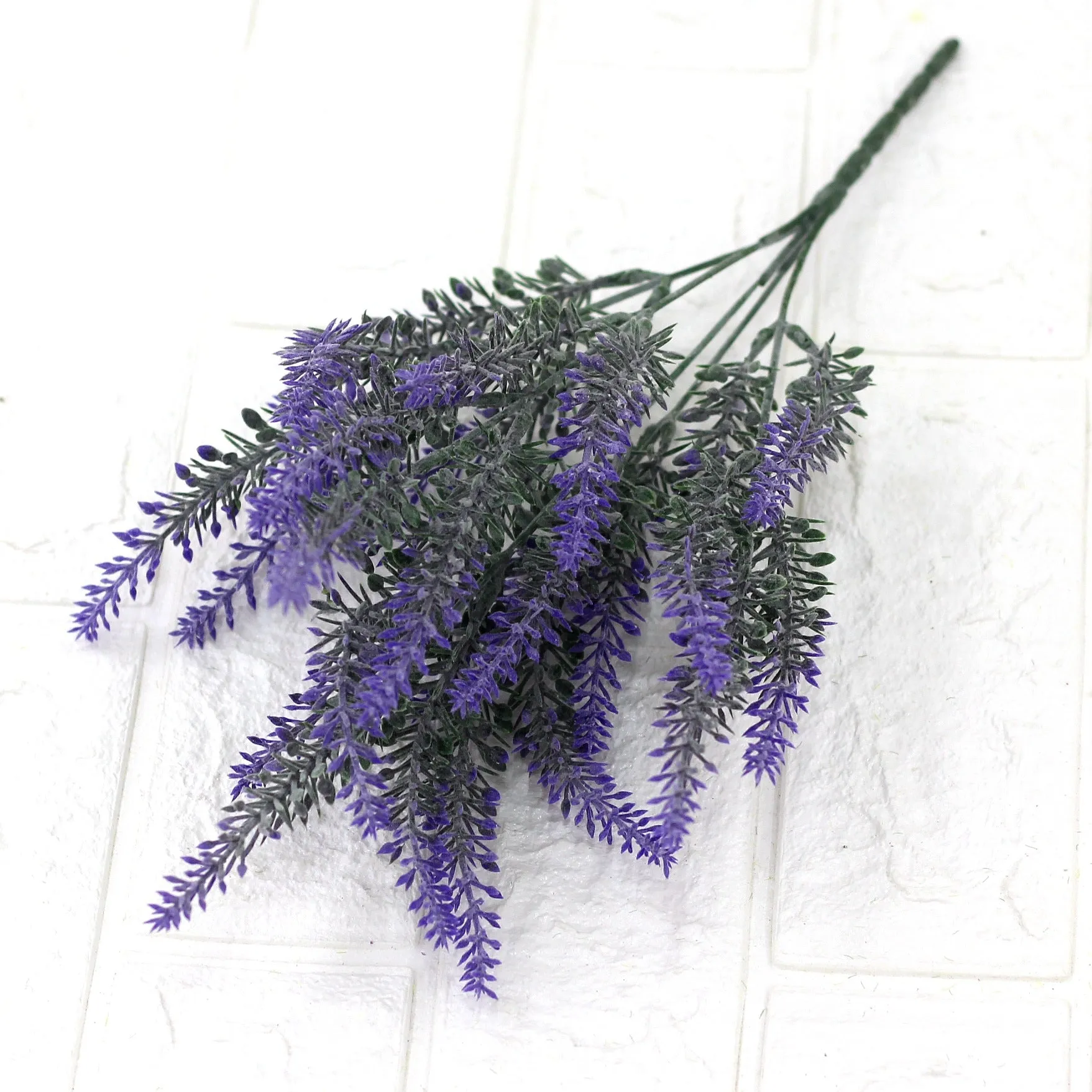 5PCS Artificial Flower Lavender Plastic Flowers Photography Props Dried Flower  Fake Flower