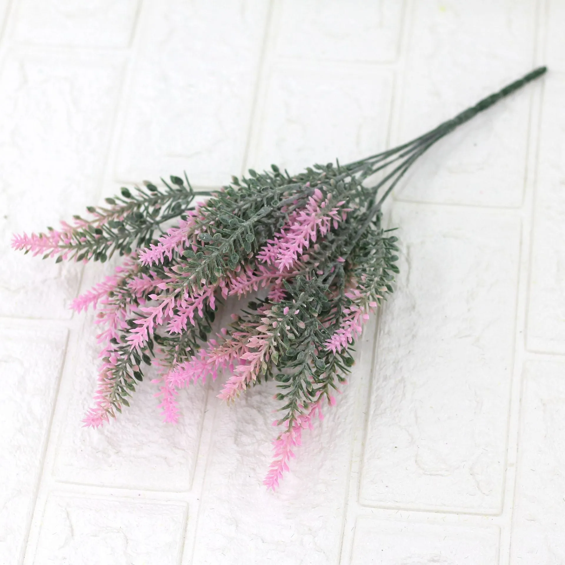 5PCS Artificial Flower Lavender Plastic Flowers Photography Props Dried Flower  Fake Flower