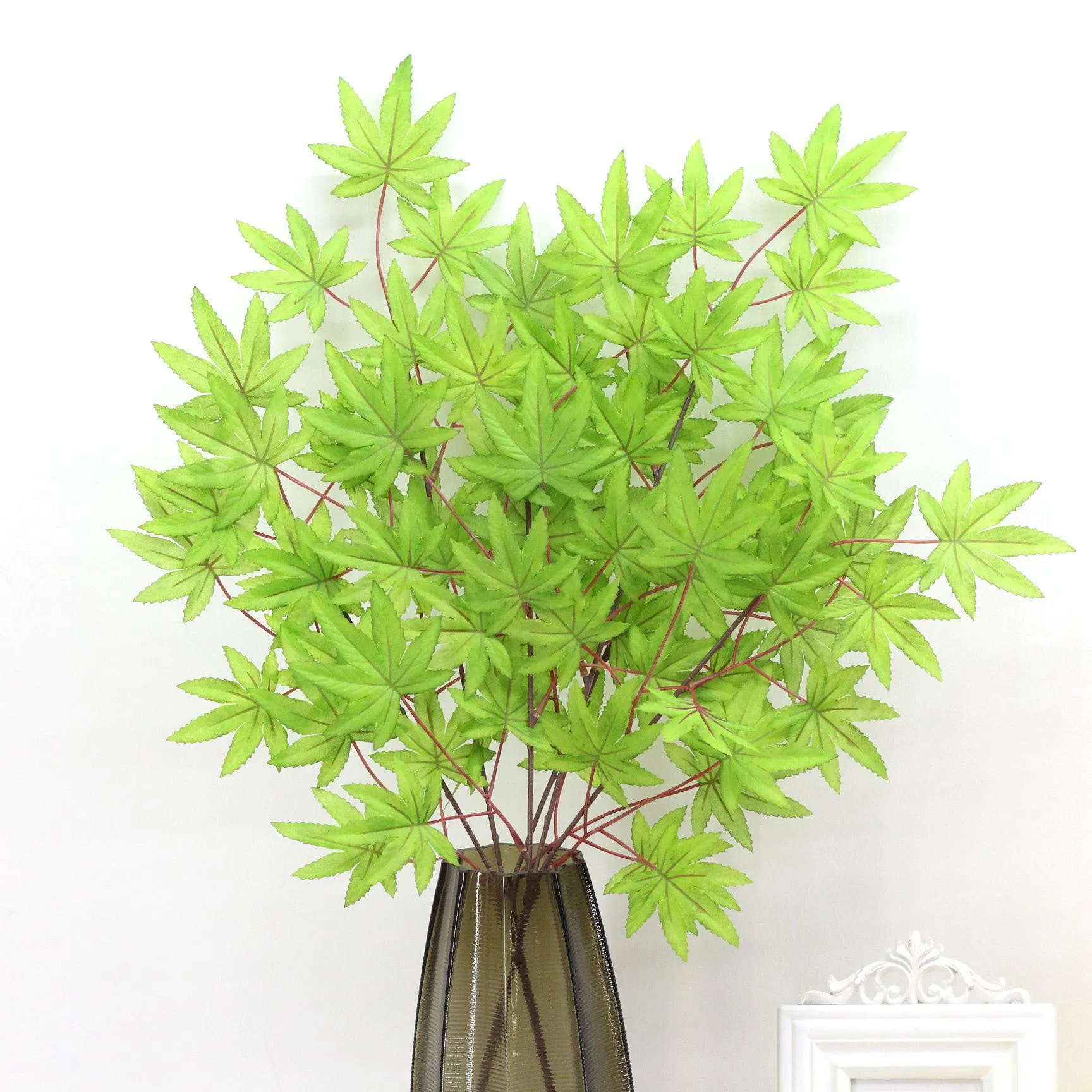 5PCS Artificial Flower Maple Leaf Flower Arrangement Decoration Leaves Dried Flower  Fake Flower