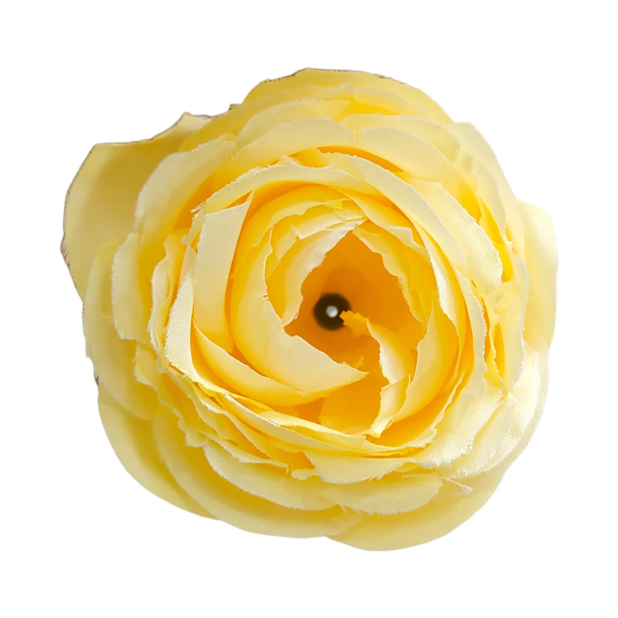 6.5 cm Big Cabbage  Rose Fabric Flower Head For Crafting or Decoration - 20 Pcs