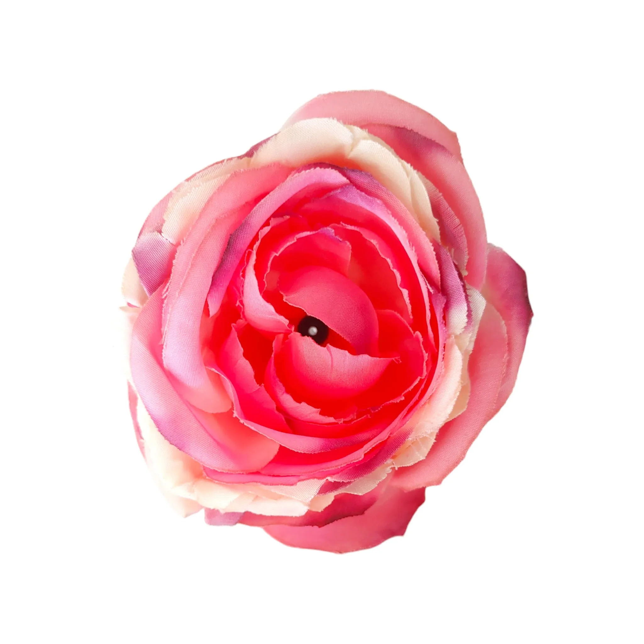 6.5 cm Big Cabbage  Rose Fabric Flower Head For Crafting or Decoration - 20 Pcs