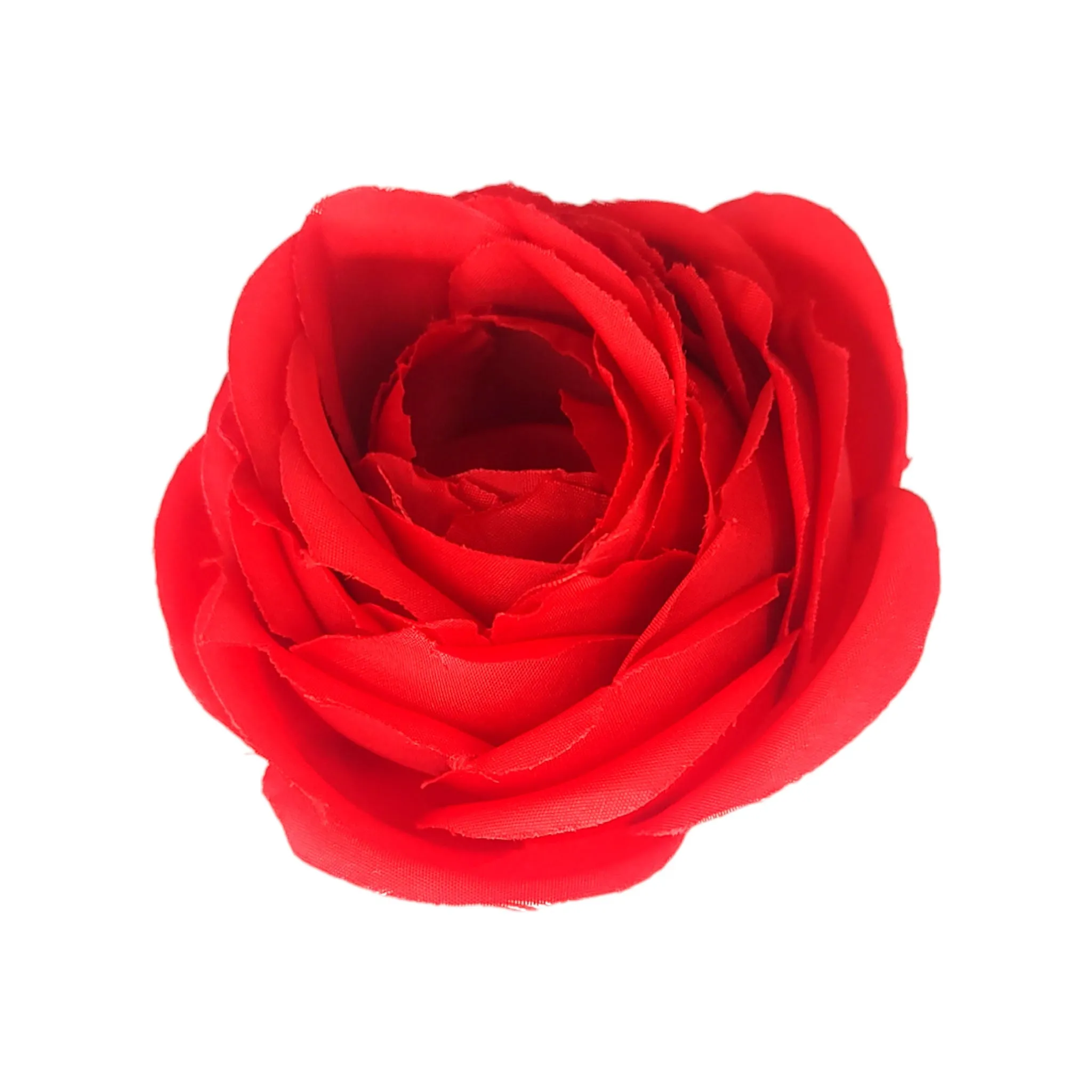 6.5 cm Big Cabbage  Rose Fabric Flower Head For Crafting or Decoration - 20 Pcs