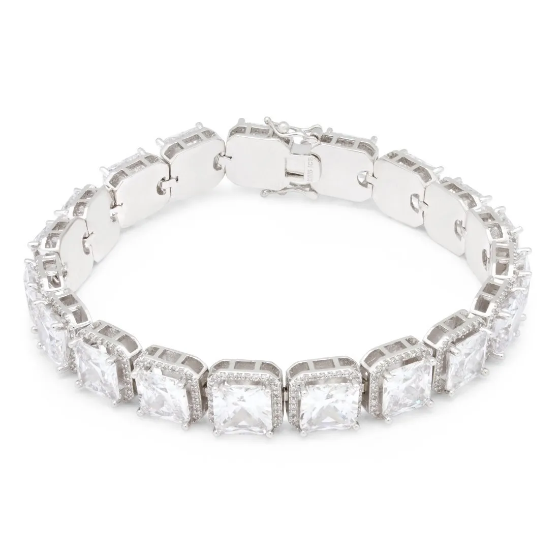 8mm Princess Cut Tennis Bracelet