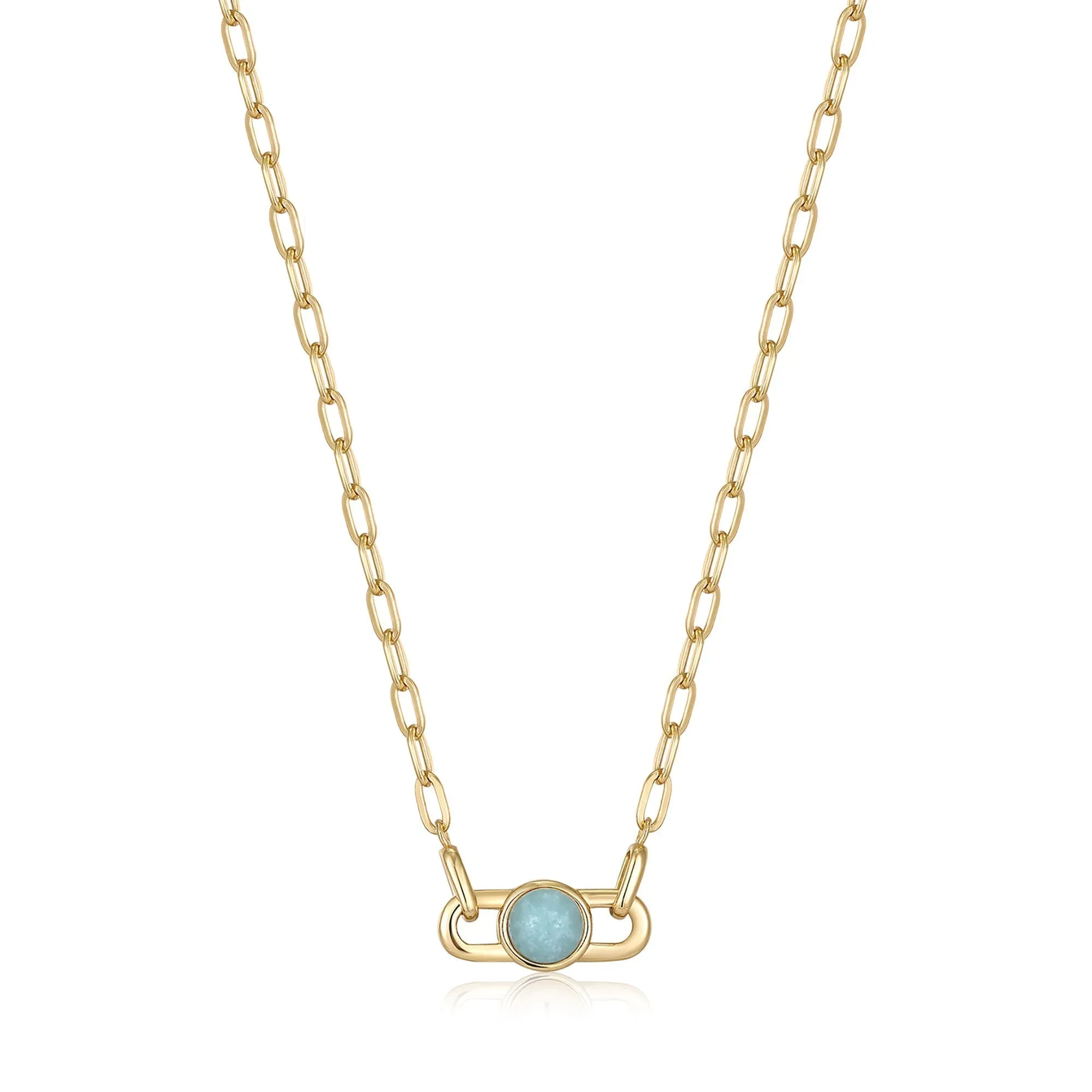 Ania Haie Gold Orb Amazonite Link Necklace