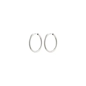 APRIL recycled small hoop earrings silver-plated