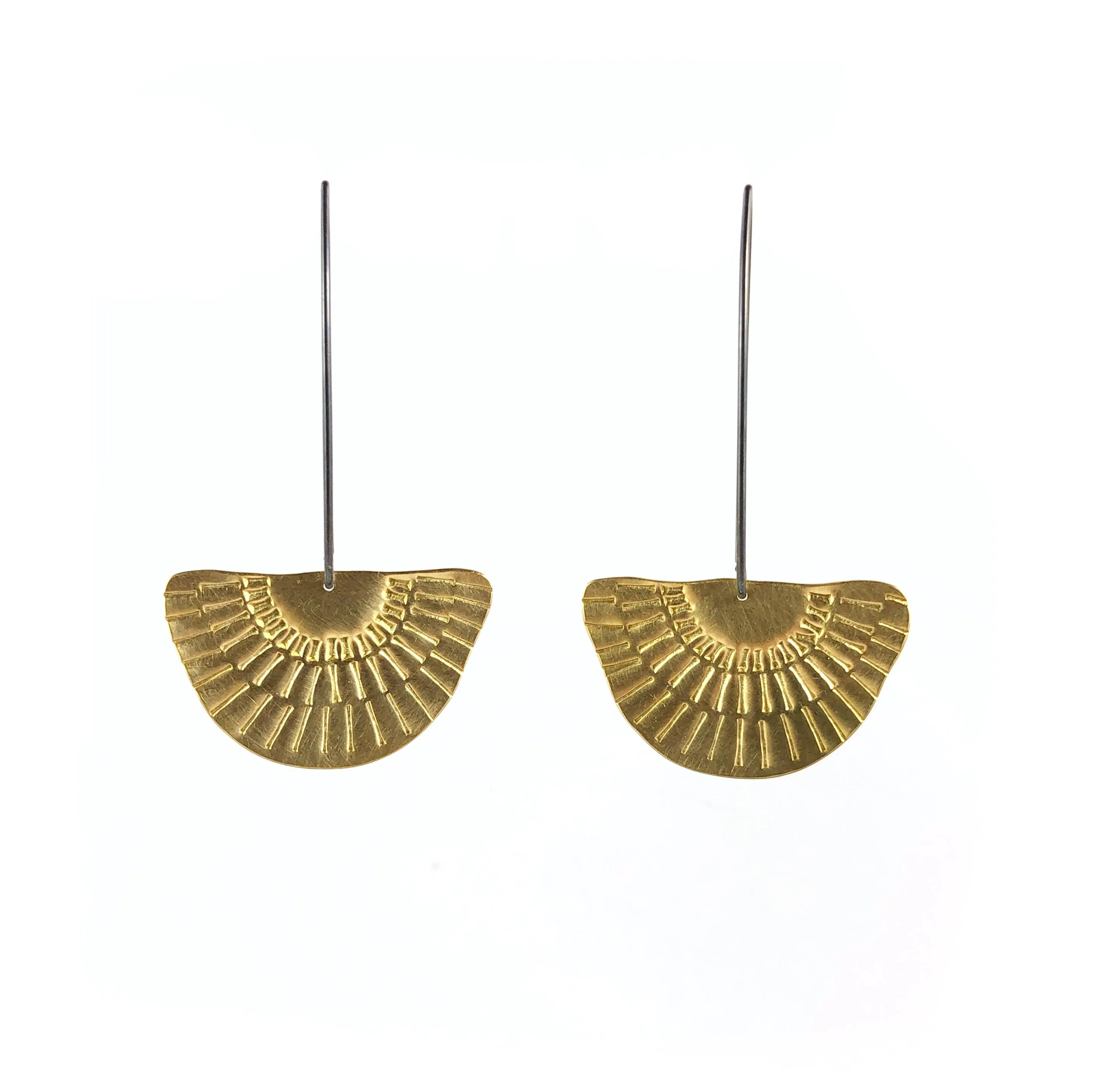 Between the Lines Gold Plated Earrings - Tara Lofhelm