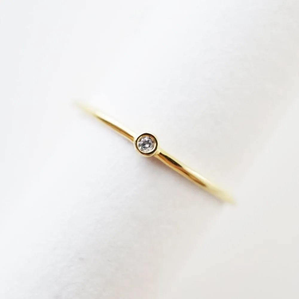 Bezel Solitaire Ring