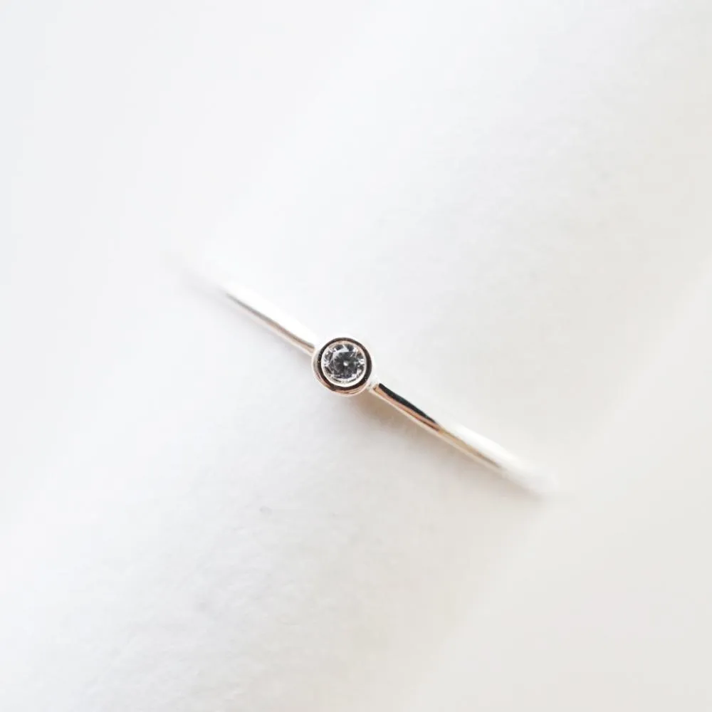 Bezel Solitaire Ring