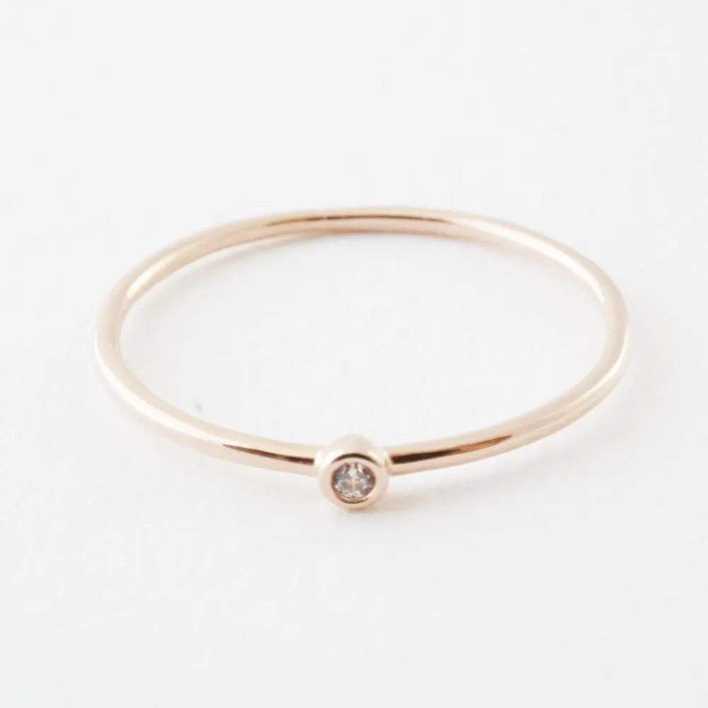 Bezel Solitaire Ring