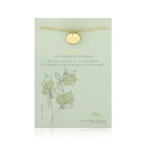 Birth Flower Necklace - December