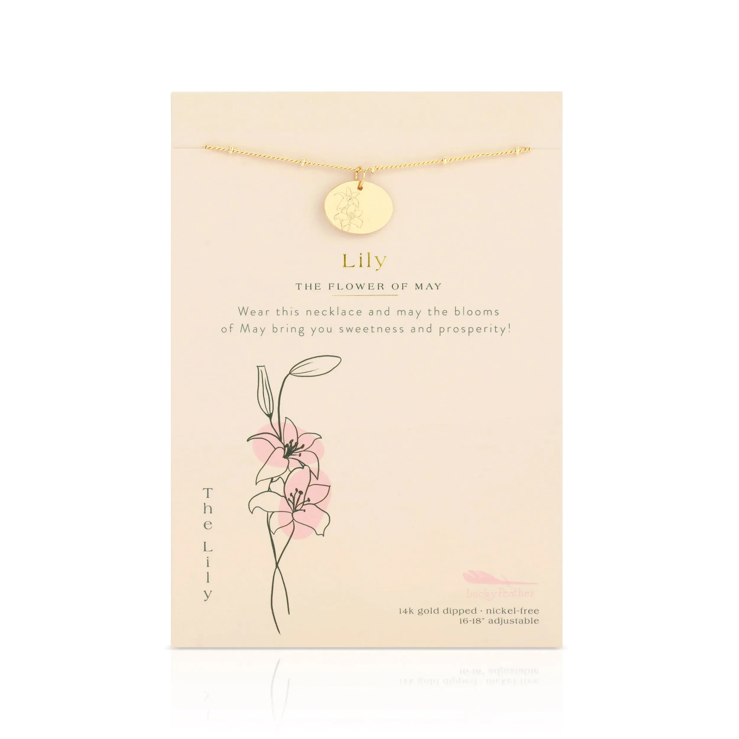 Birth Flower Necklace - May