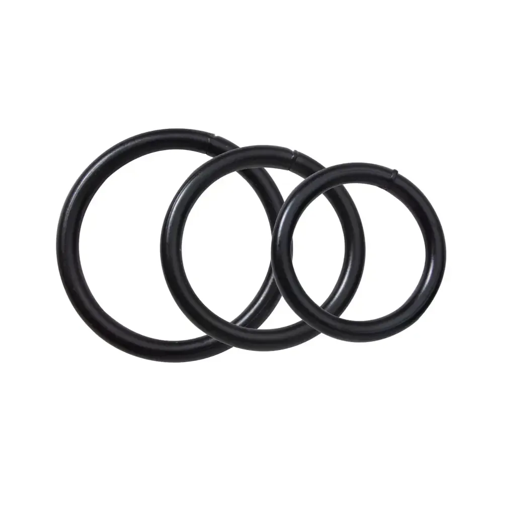 Black Steel C Ring Set