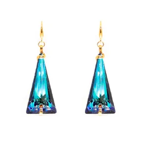 BLUE SPIKE EARRINGS