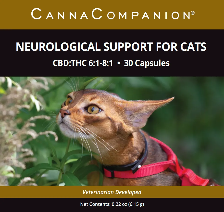 Canna Companion™ Hemp Supplement for Cats - Extra Strength with additional CBDs for Neurological Support