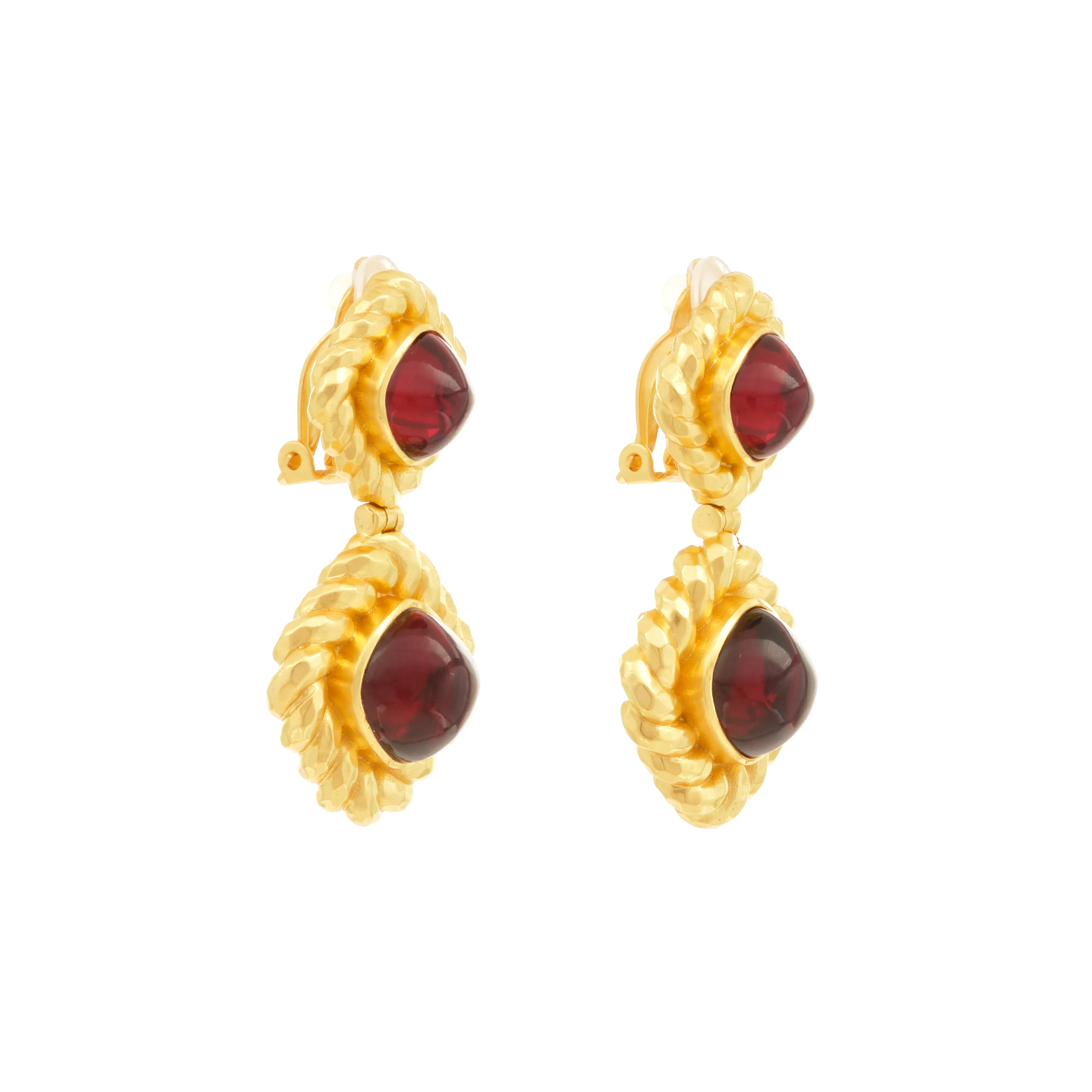 Carlotta Earrings Ruby Quartz