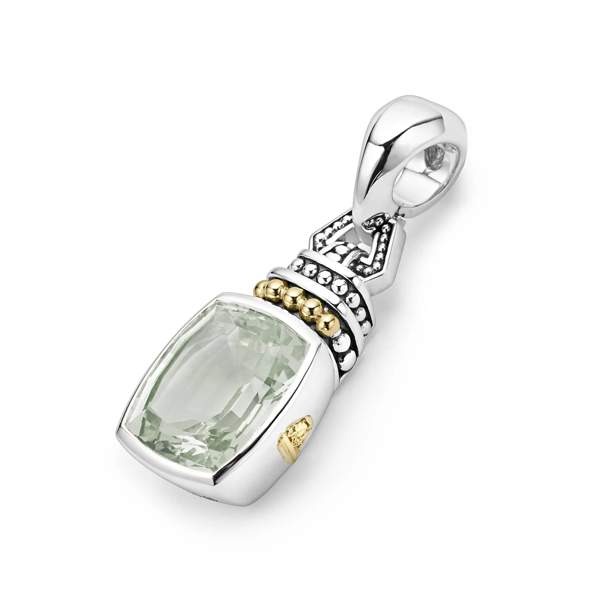 Caviar Color Prasiolite Pendant