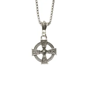 Celtic Cross Stainless Steel Chain Necklace