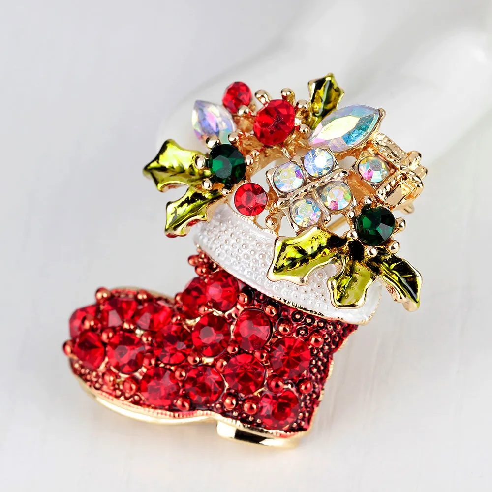 Christmas Stocking Brooch