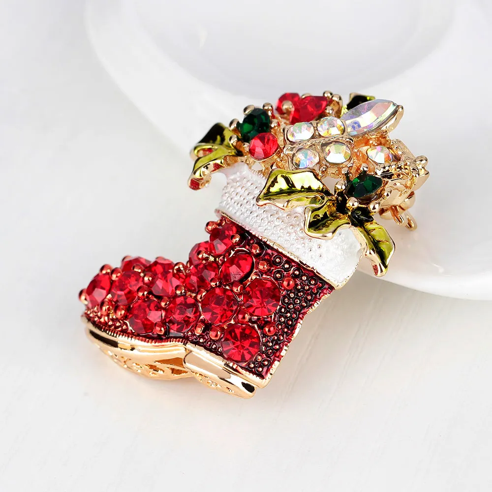 Christmas Stocking Brooch