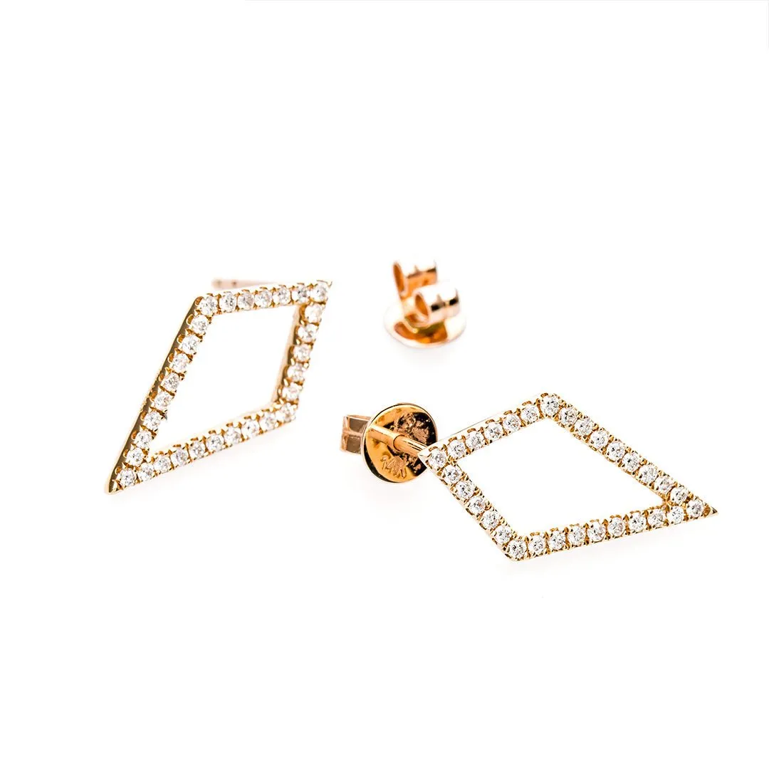 Diamond Kite Earrings