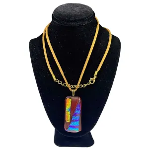 Dichroic Fused Glass Amulet