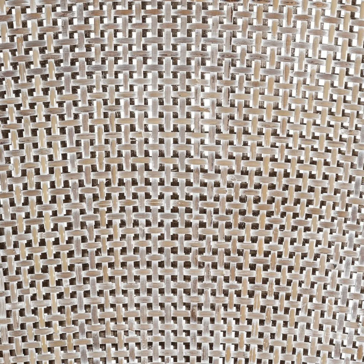 Dining Chair Brown Grey Polyester Rattan Foam 56 x 60 x 84 cm