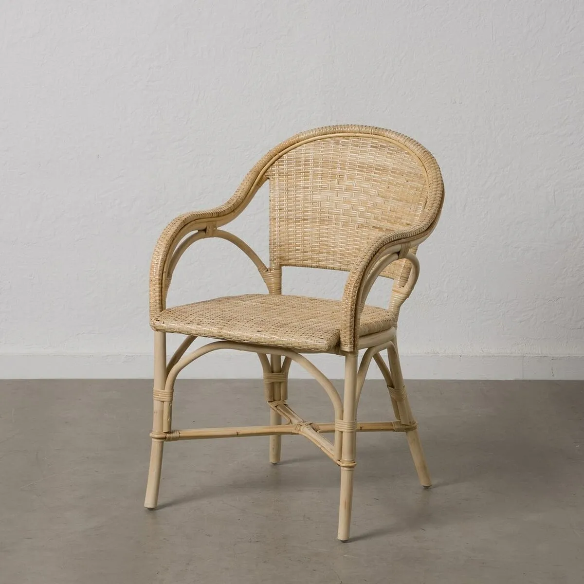 Dining Chair Natural Rattan 55 X 60 X 84 CM