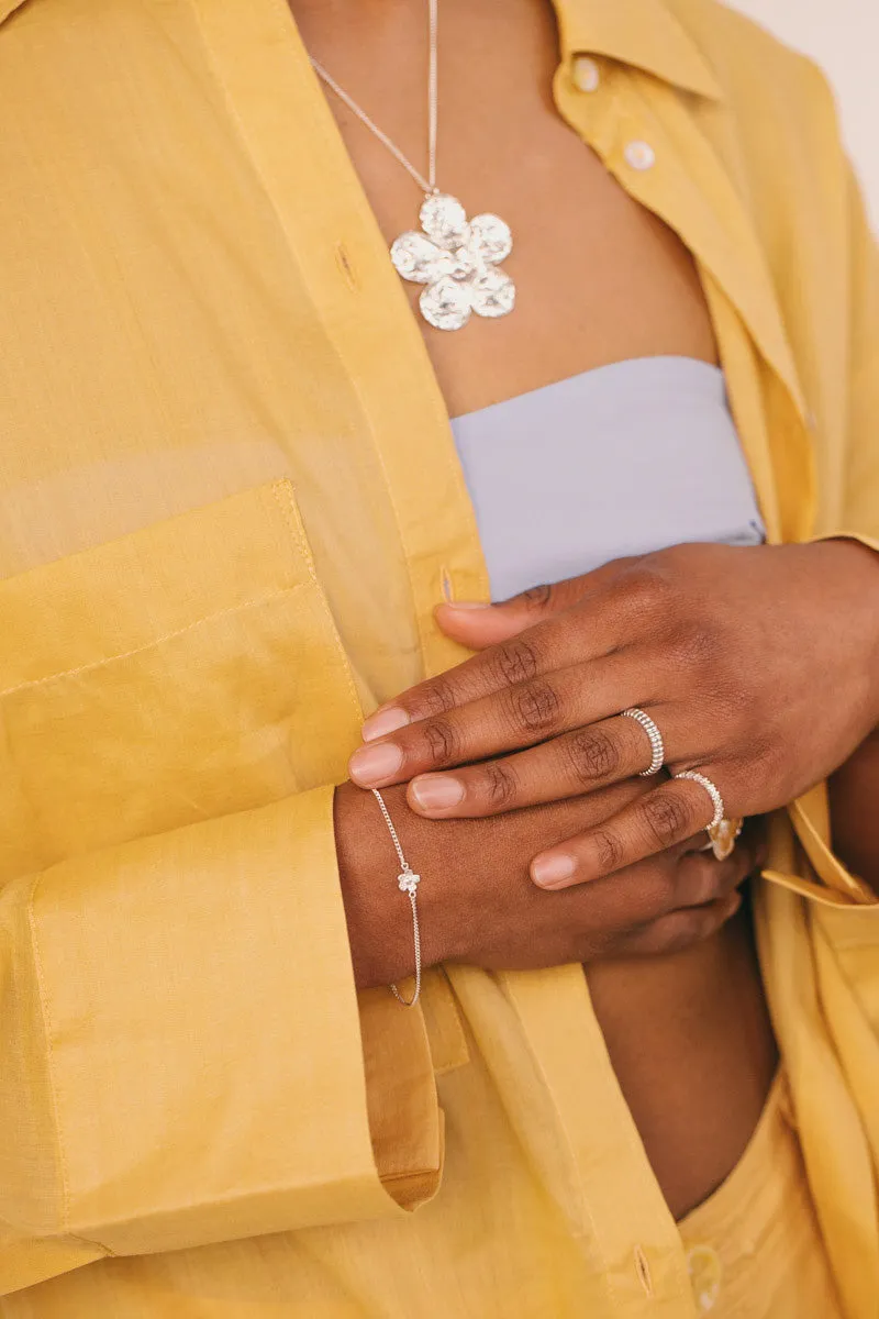 Flower Bracelet Silver