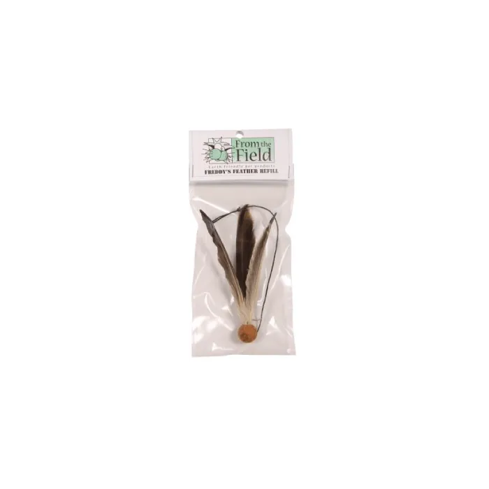 From The Field Freddy's Feather Wand Natural Cat Toy Refill