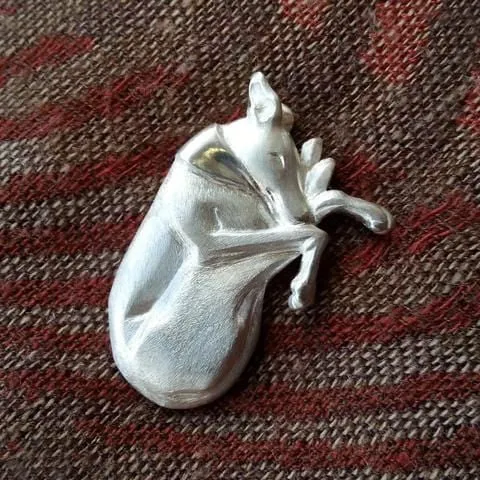 Greyhound/Whippet Brooch