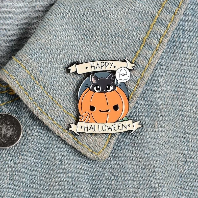 Happy Halloween Enamel Pin