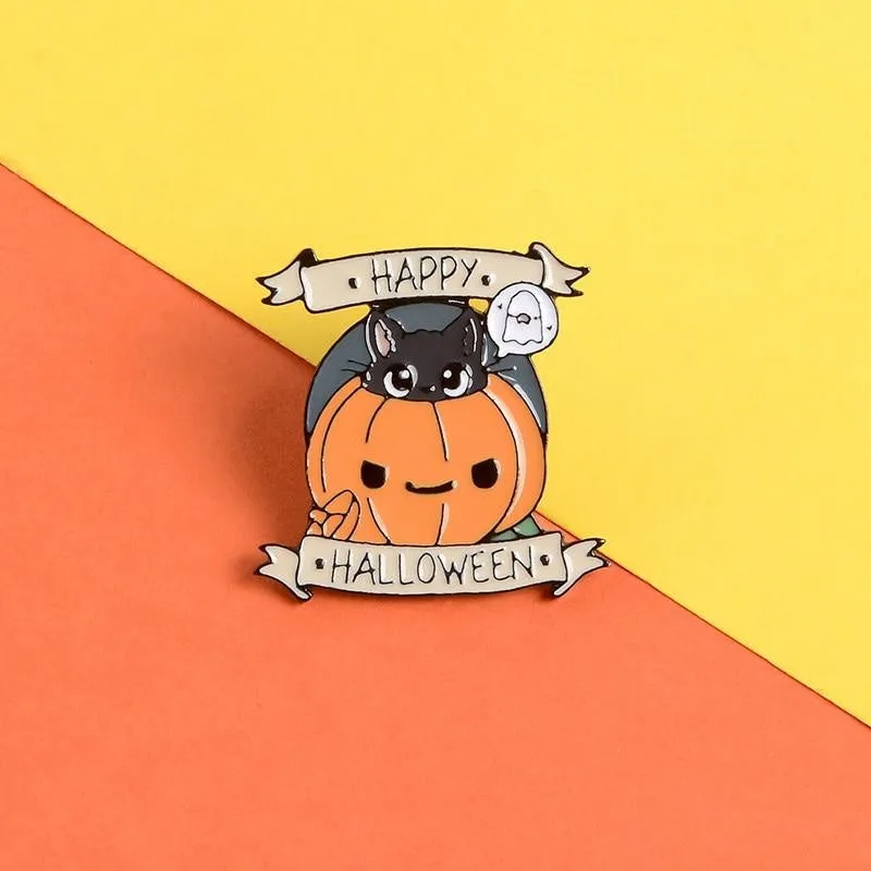 Happy Halloween Enamel Pin