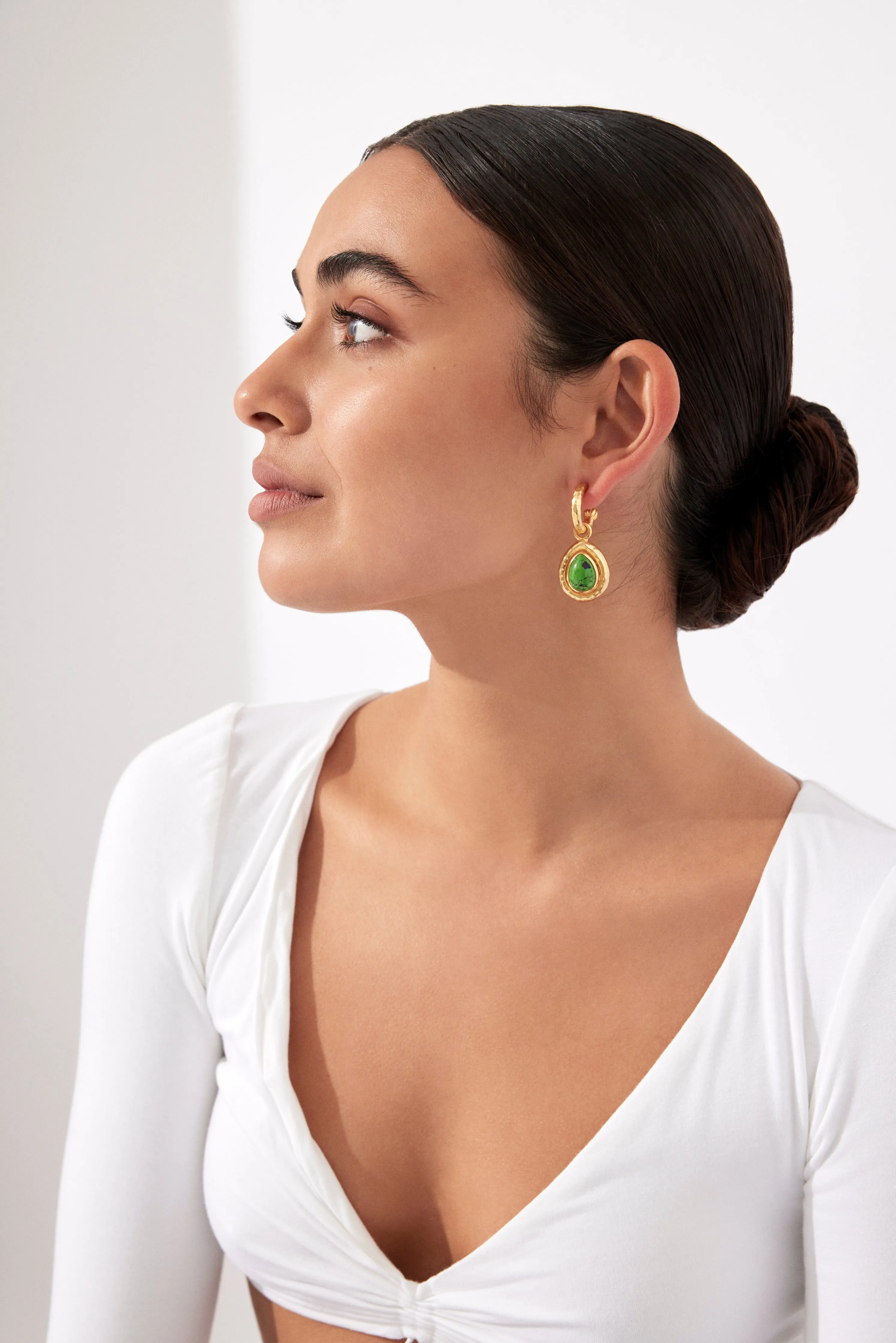 Ines Earrings Green Turquoise