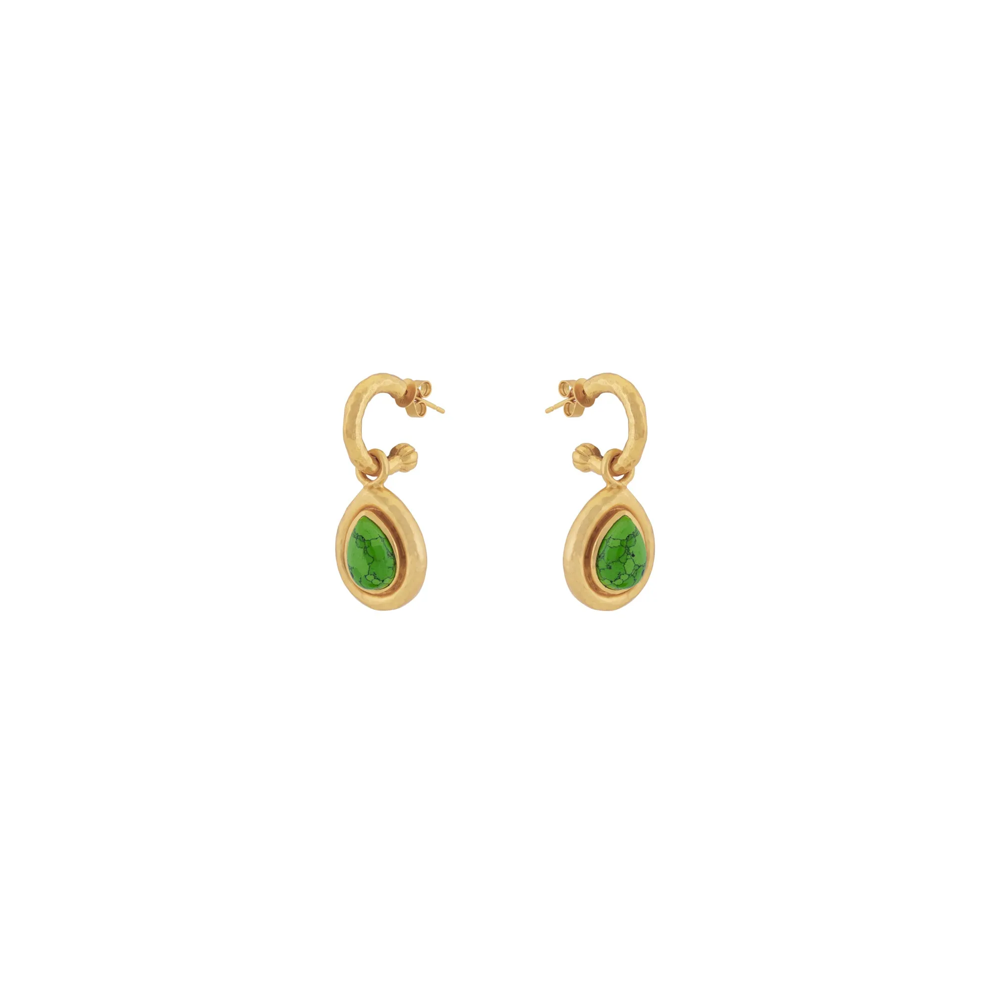 Ines Earrings Green Turquoise