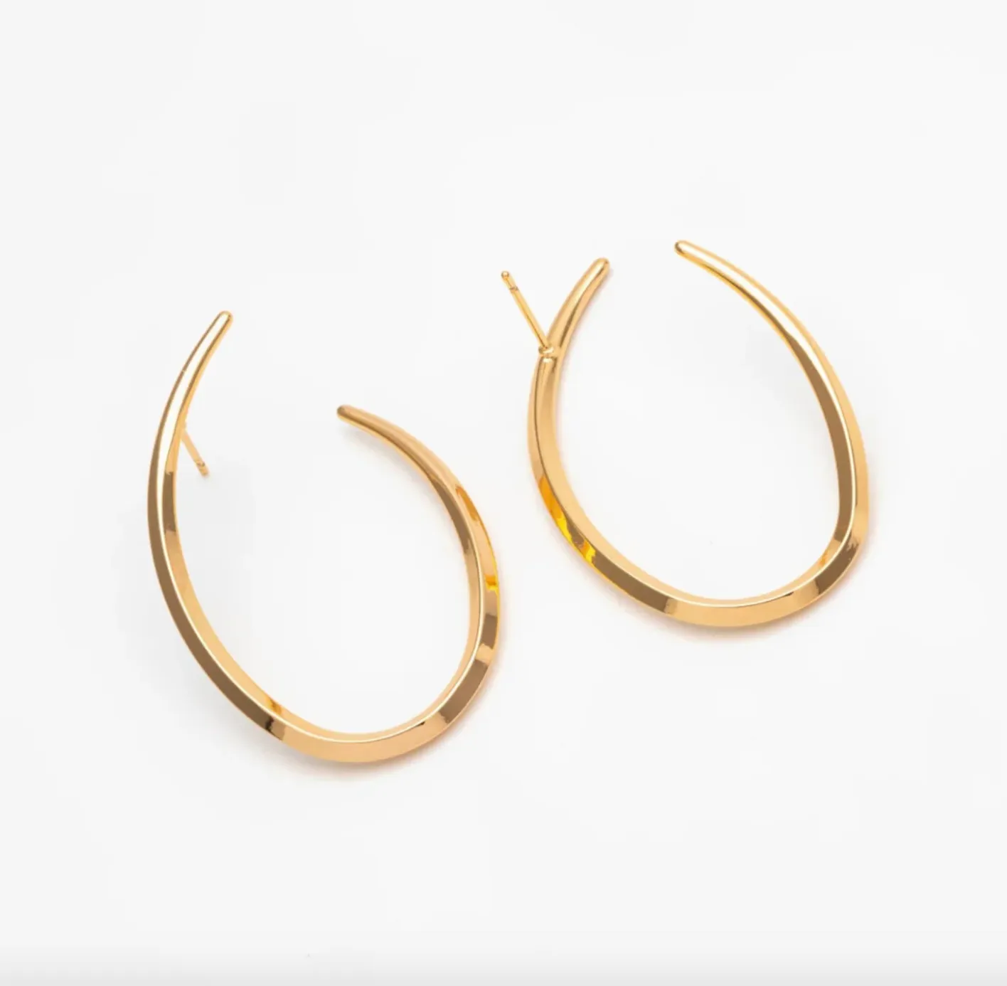 JEN Open Loop Hoop-Gold