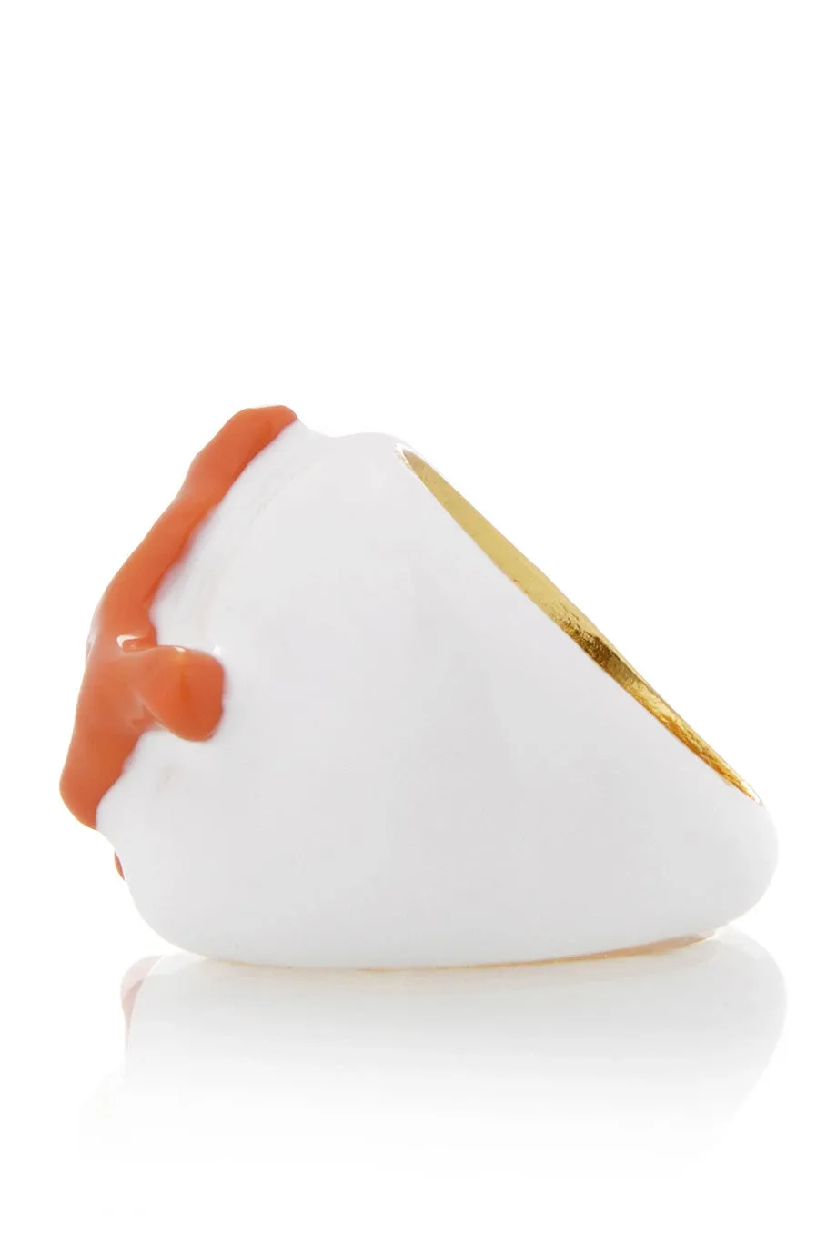 KENNETH JAY LANE BRANCH Coral White Ring