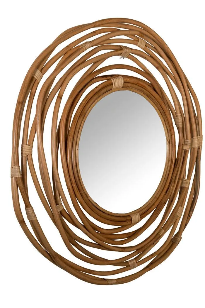 KUBU rattan mirror