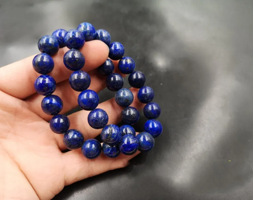 Lapis lazuli bracelet 12mm!Gorgeous!!