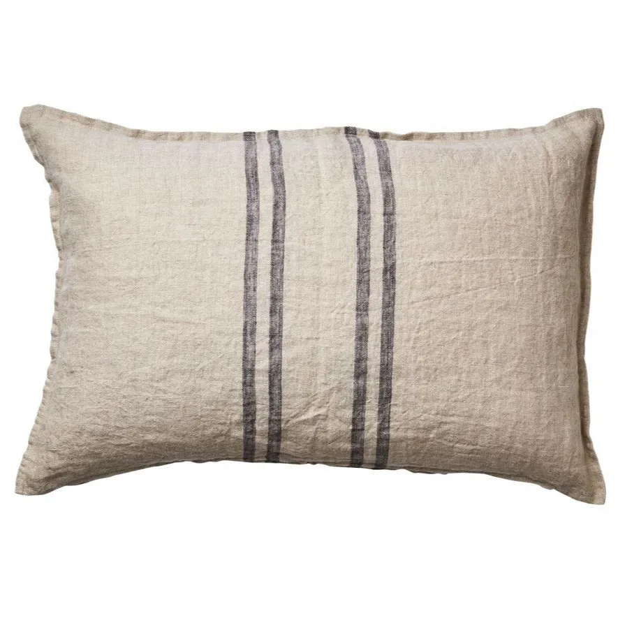 Large Linen Cushion - Bastille Stripes