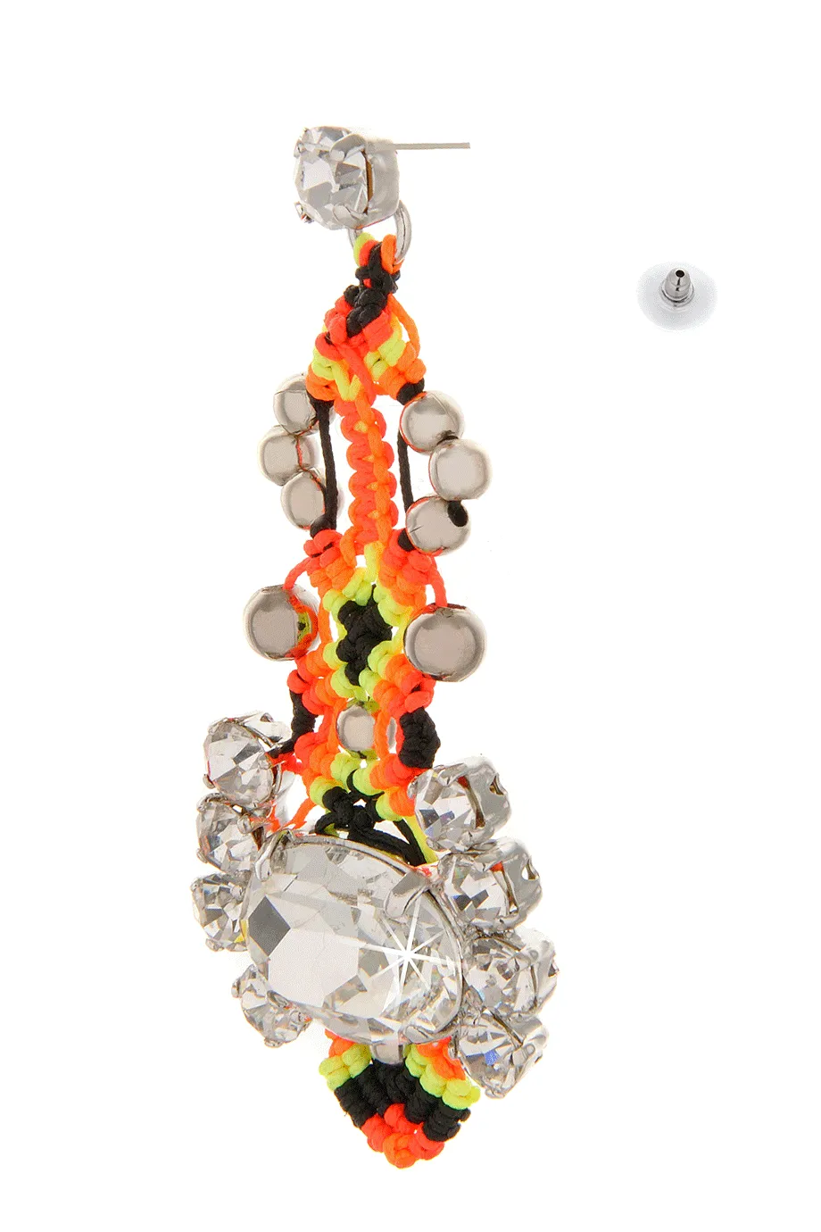 LK DESIGNS NEON PASSION Crystal Thread Earrings