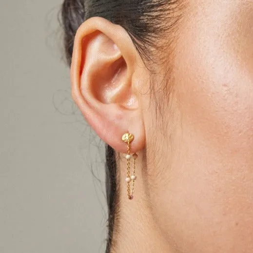 Lola 'Tropical' 18k gold-plated sterling silver/matt Earring