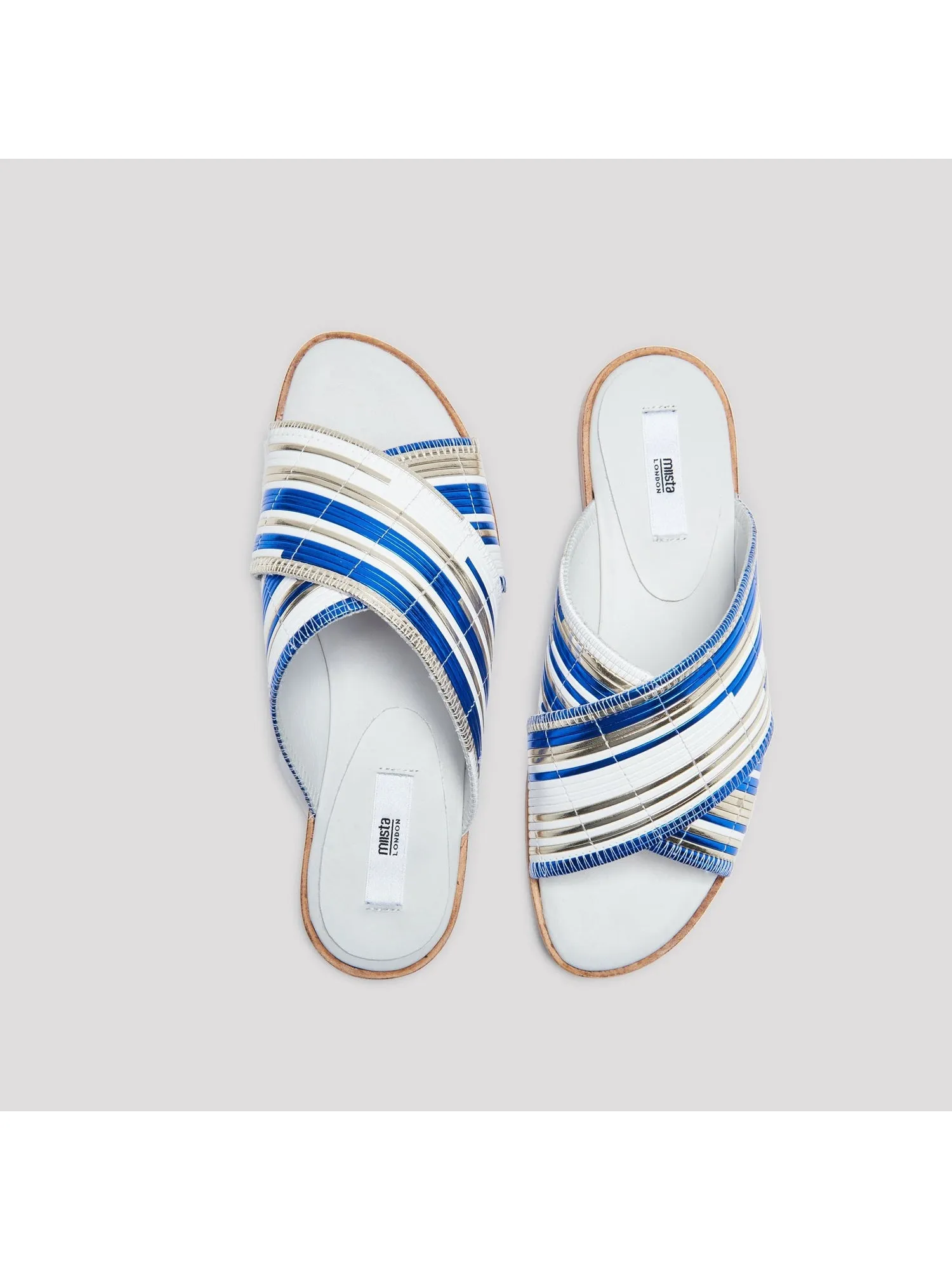 Miista - DEB BLUE RATTAN SANDALS