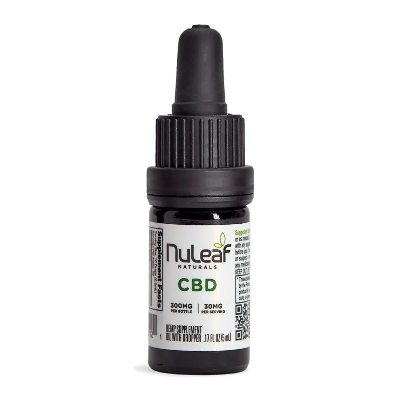 NuLeaf Organic Full Spectrum Hemp Oil 60mg/ml for People. 5ml and 15ml and 30ml