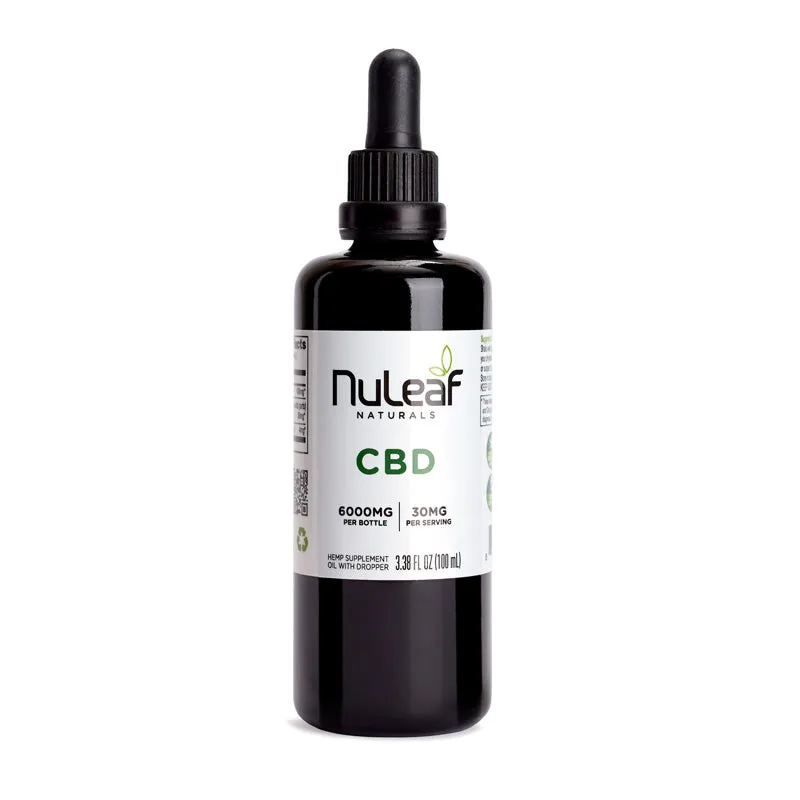 NuLeaf Organic Full Spectrum Hemp Oil 60mg/ml for People. 5ml and 15ml and 30ml