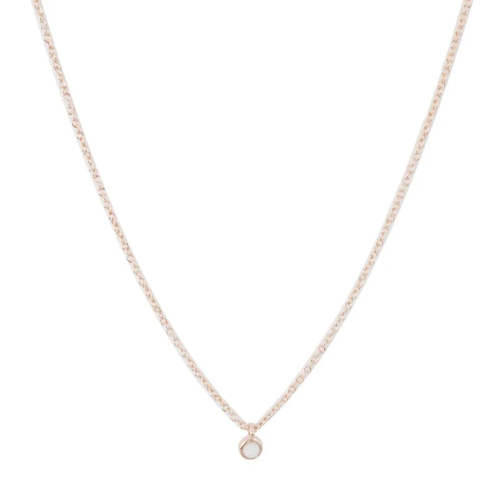 Opal Bezel Set Necklace - Final Sale