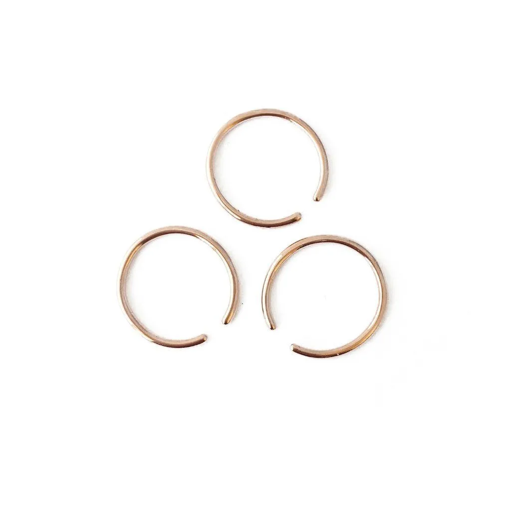 Open Skinny Stacking Ring Trio - Final Sale